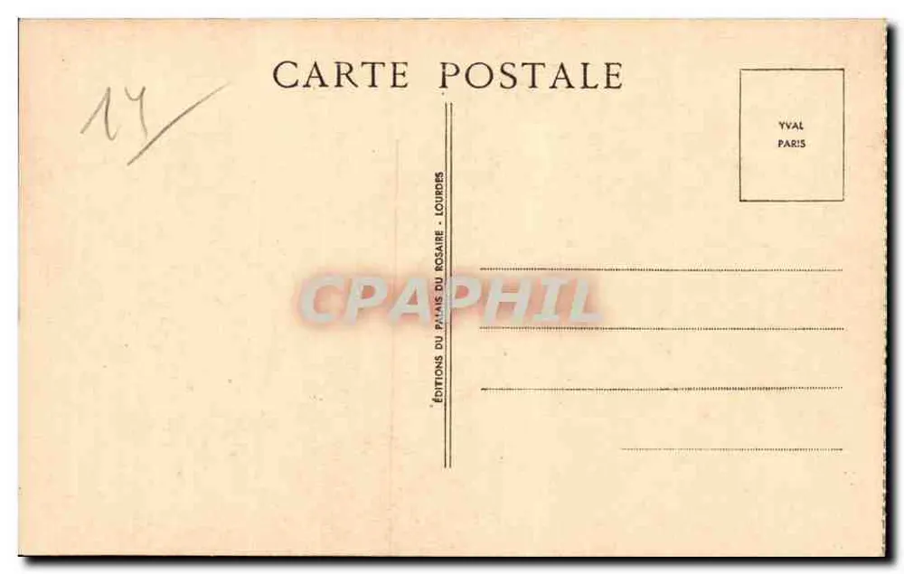 Lisieux — Rue aux Pévres (século XVII) — Éditions du Palais du Rosaire, Lourdes - Verso