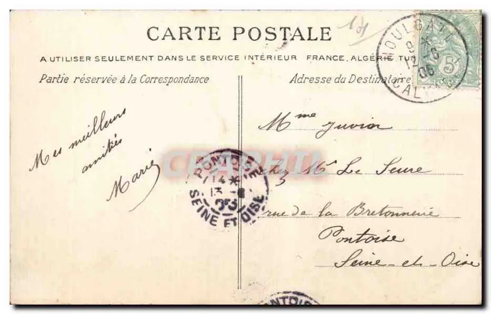 Beuzeval-Houlgate — Vista Geral — A C.P.A. - Verso