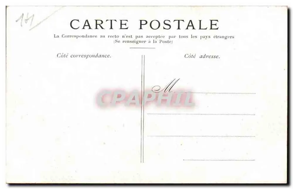 Trouville — Porto com barcos e embarcação — editor Roger Goullé, n° 147 - Verso