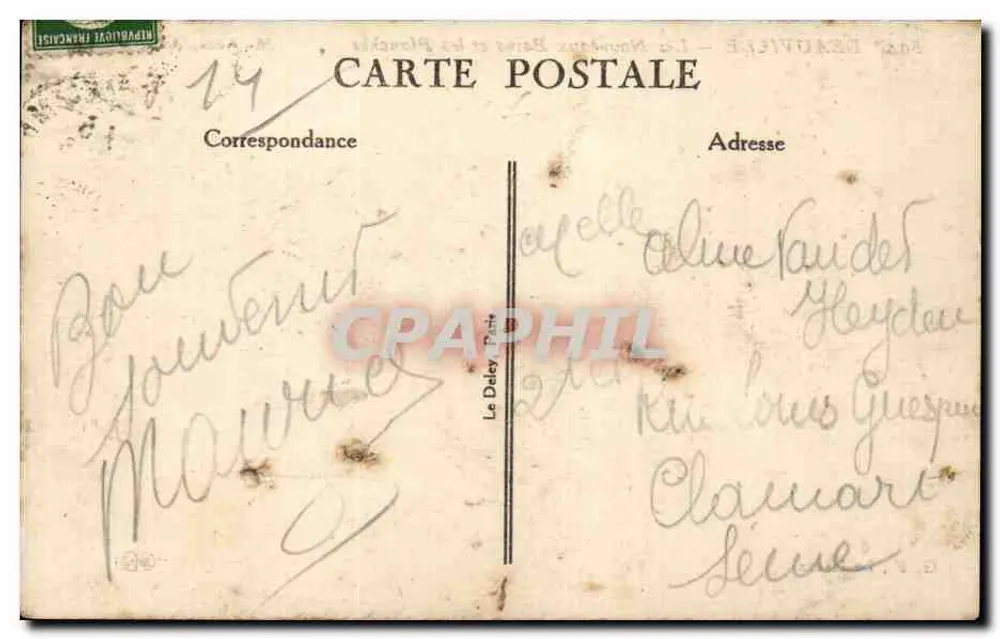 Deauville — Les Nouveaux Bains et les Planches — M. Adda, At. (éditeur) - Rückseite