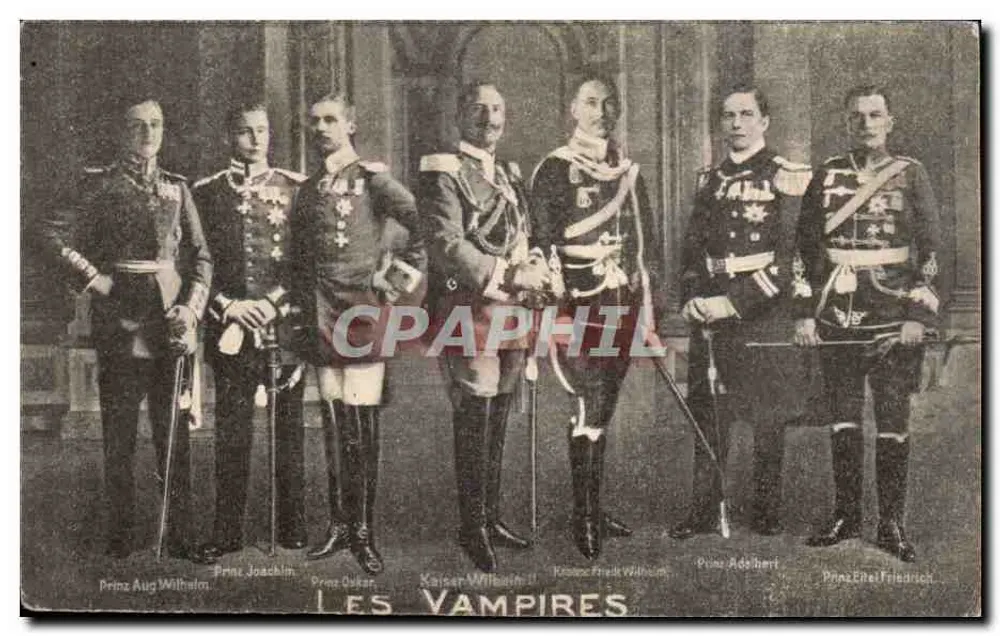 Os Vampiros — Príncipes da Casa de Hohenzollern — Edição Parisiense - Frente