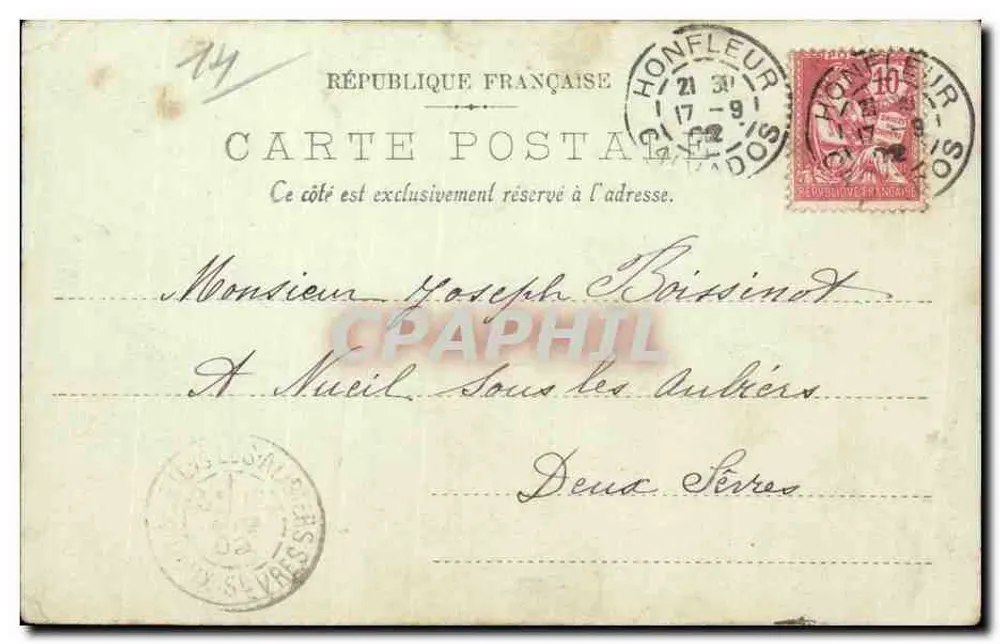 Honfleur — Vista Geral — LL. n°22 - Verso