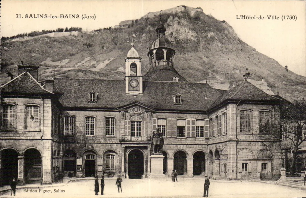 Salins-les-Bains (Jura) — Das Rathaus (1750) — Edition Figuet, Salins - Vorderseite