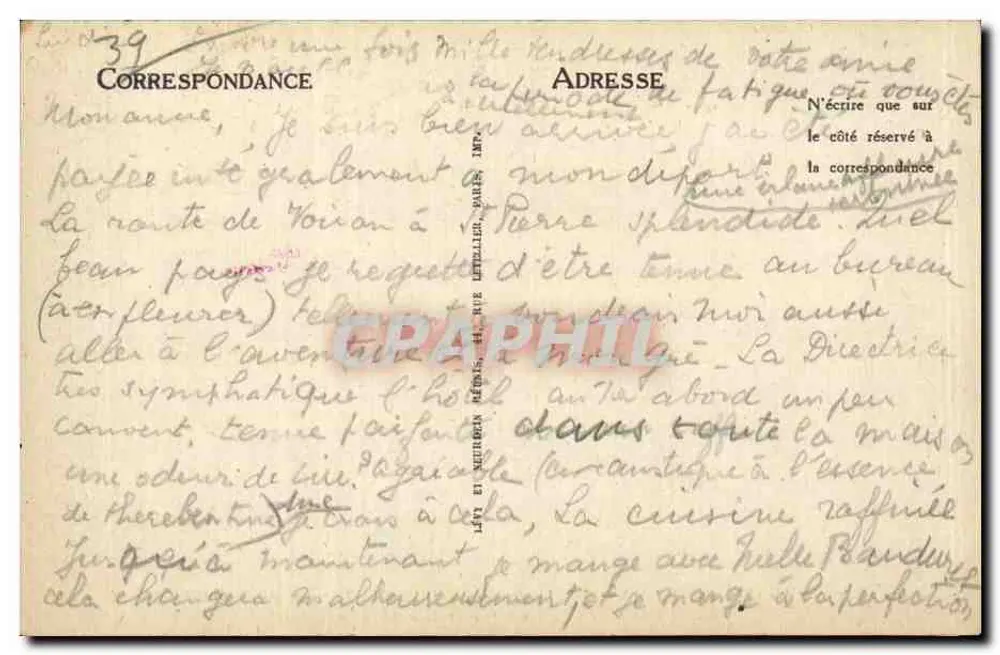 Saint-Pierre-de-Chartreuse — Hotel do Grande Som (Martinet, arquiteto) — n° 988 - Verso