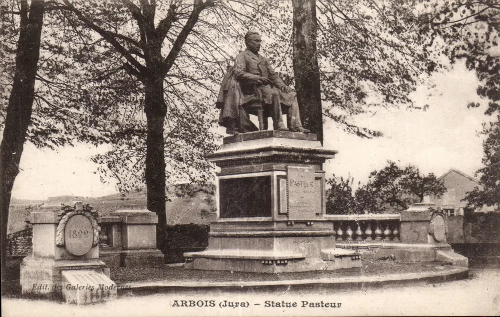 ARBOIS (Jura) — Estátua de Pasteur — Edit. das Galerias Modernas - Frente
