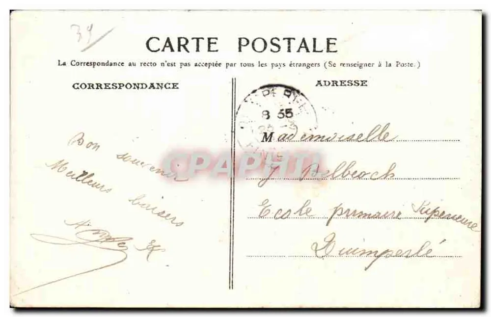 Lons-le-Saunier — O Teatro — Aubert, fot.-edit., Lons-le-Saunier. - Verso