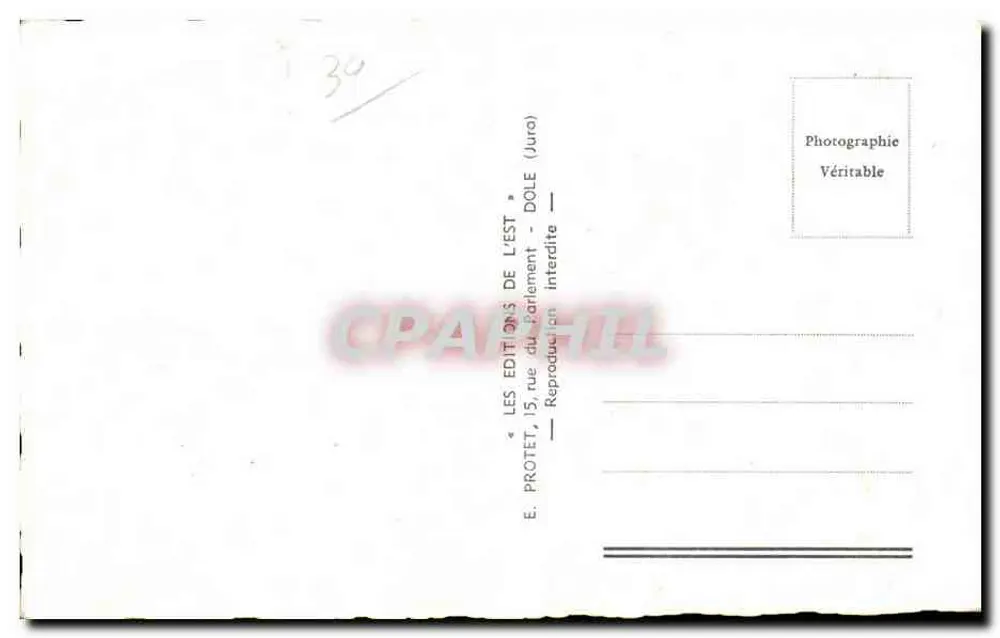 झालेन और चालेन के डोमेन — प्रकाशक: ई. प्रोटेट, डूल (जुरा) - पीछे