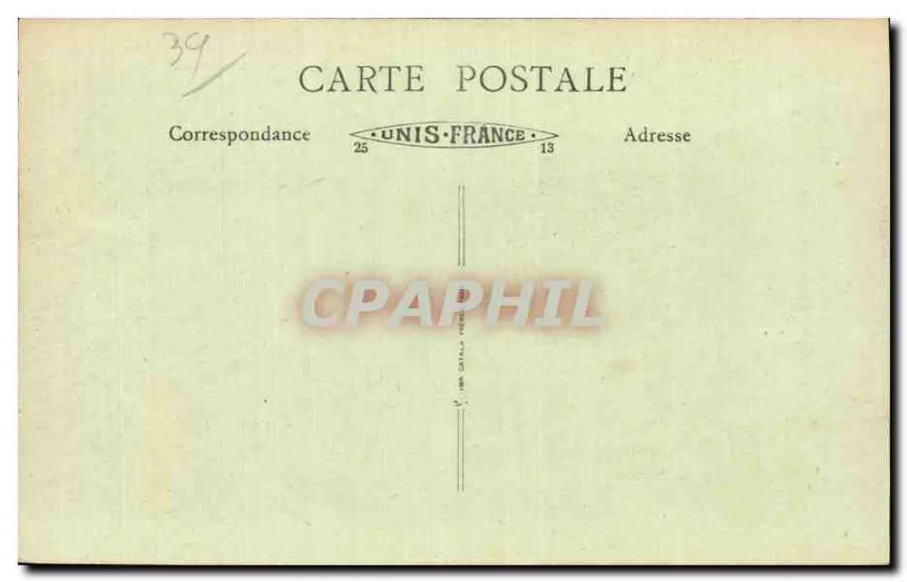 Saint-Claude — O Ponte Suspensa sobre o Tacon — editor B. F. — n°35 - Verso