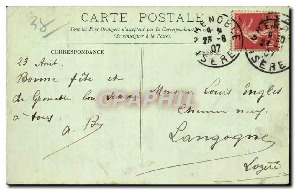La Grave — Vista geral — LL, n° 608 - Verso