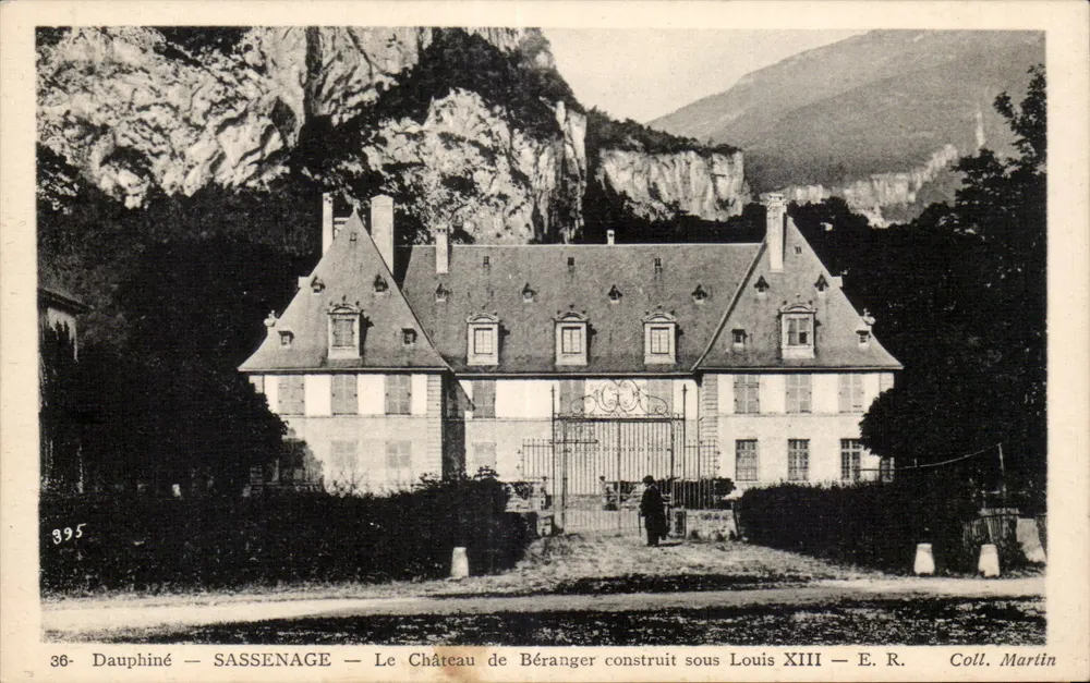 Sassenage — Schloss Béranger, erbaut unter Ludwig XIII. — E.R. Coll. Martin - Vorderseite