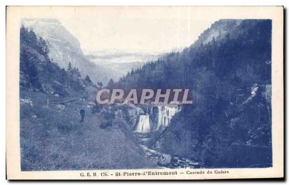 St-Pierre-d'Entremont — Cachoeira do Guiers — G.E.B. 176 - Frente