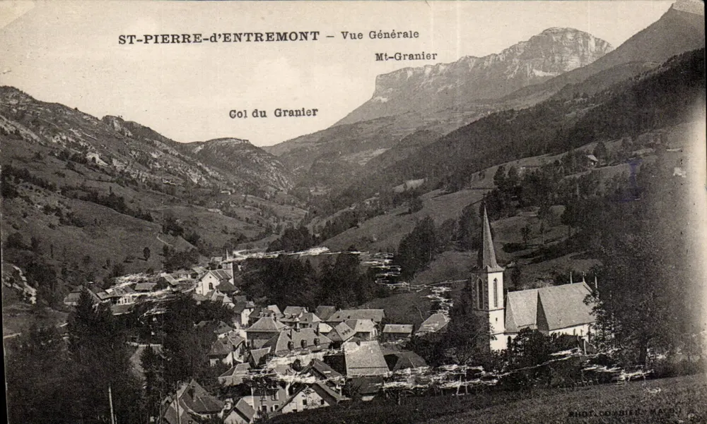 ST-PIERRE-d'ENTREMONT — Algemene Uitzicht — Mt-Granier, Gol du Granler — Uitgever: SHOT-CORBIER, N° 38 - Voorkant