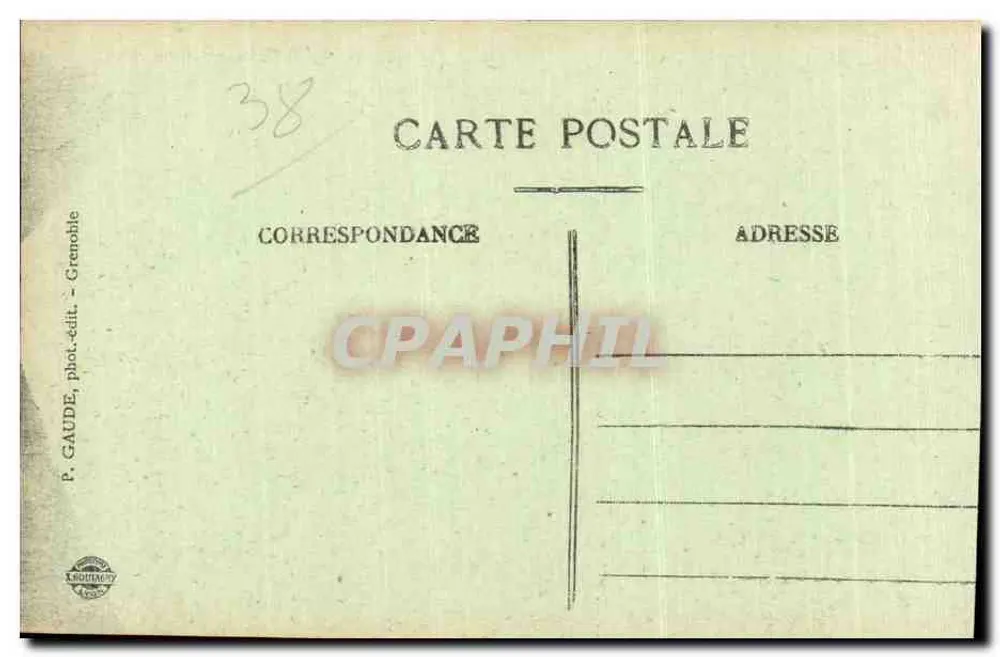 Vizille - Park des Schlosses Lesdiguières — Dauphiné, n°233 - Rückseite