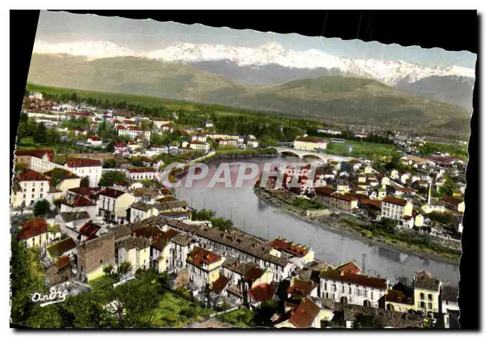 Grenoble — La Tronche, o rio Isère e as Alpes — Edição d'Art André - Frente