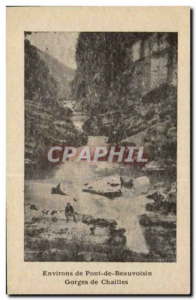 Gorges de Chailles — Umgebung von Pont-de-Beauvoisin — Verlag F. Raton - Vorderseite