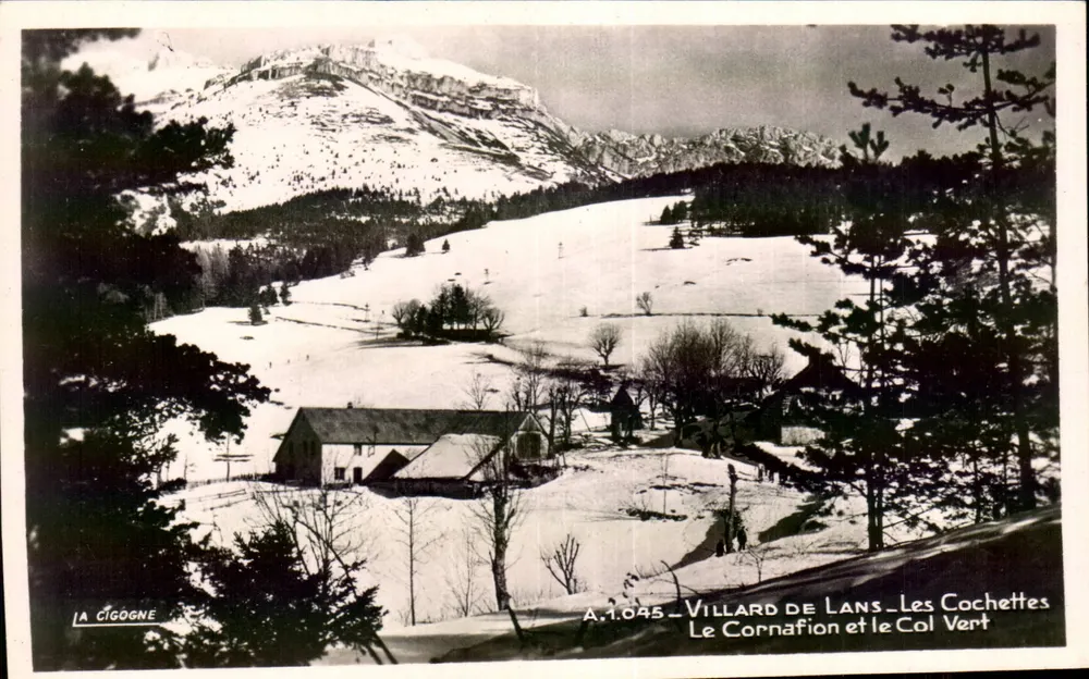 Villard de Lans — Les Cochettes — O Cornafion e o Col Vert — A Cigogne - Frente