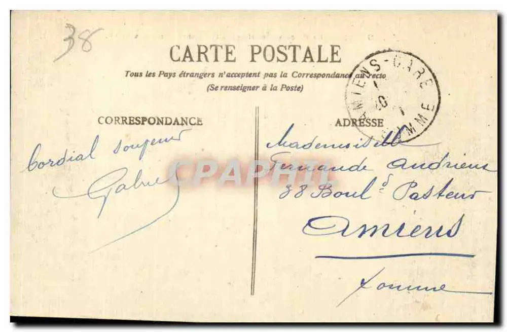 Grenoble - Place Victor-Hugo und die Kette der Alpen - E.R. n°42 - Rückseite