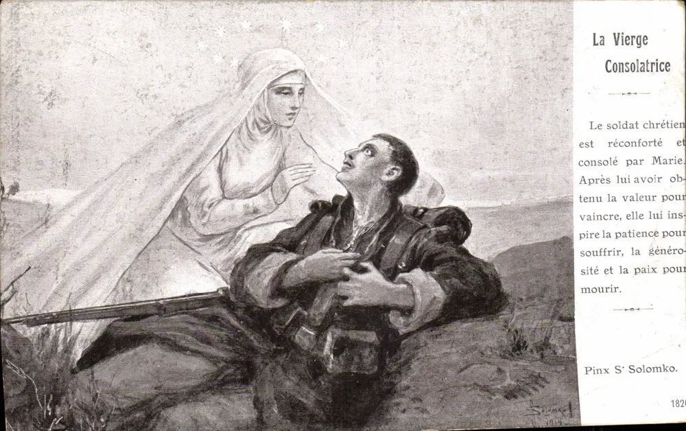 A Virgem Consoladora — Soldado cristão consolado — Pinx S' Solomko, n° 182 - Frente