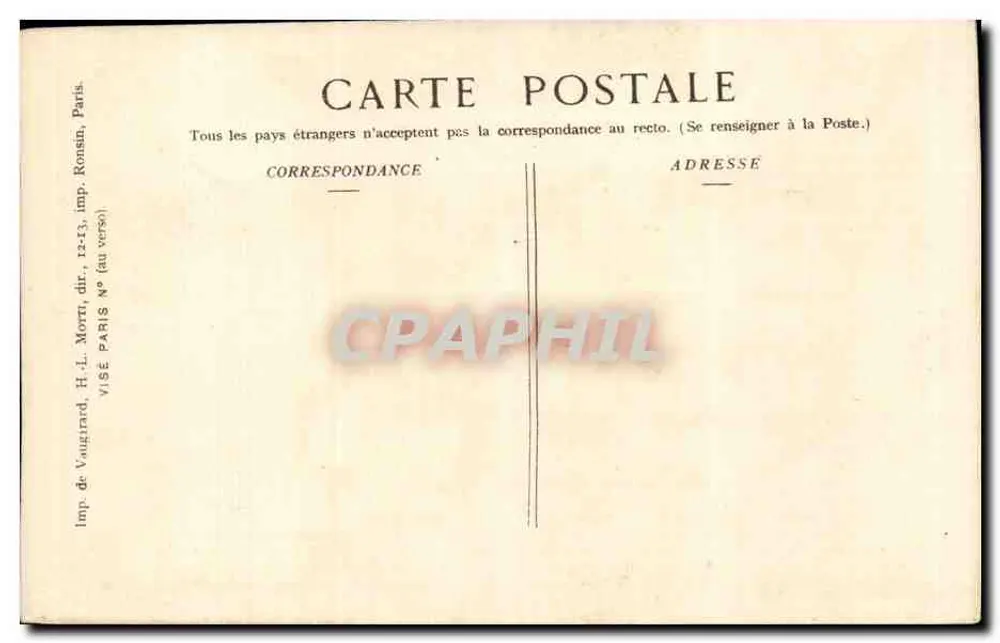 NANCY — Danos causados por um Zeppelin — Ed Pays de France - Verso