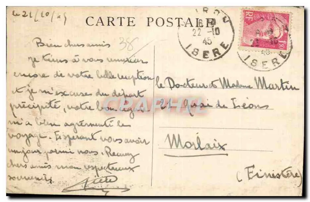 Voiron — Vista generale e Grande Sure (alt. 1921 m.) - Verso