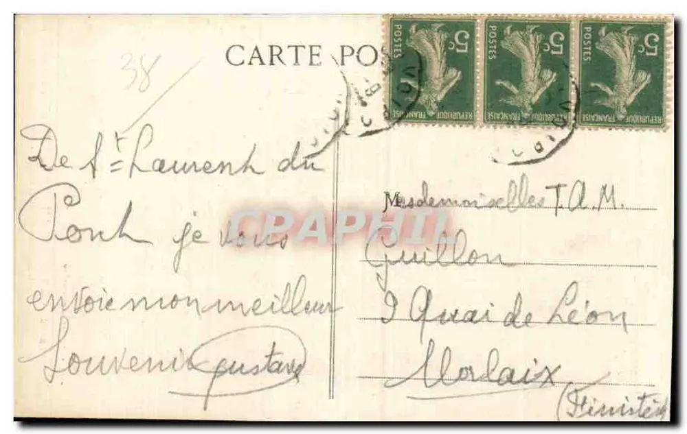 Die Kirche Saint-Bruno — St-Laurent-du-Pont (Isère) — Coll. L. Grimal, Chambéry, n° 2964 - Rückseite