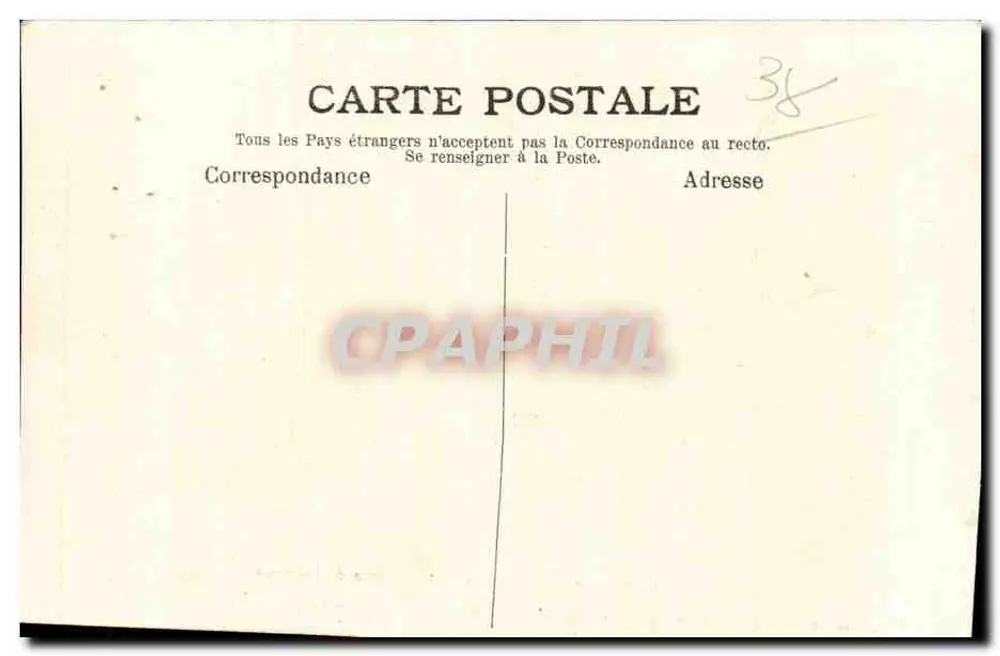Castelo de Béranger — Sassenage — Arredores de Grenoble — Papeterie des Alpes, Eng. Robert Grenoble - Verso