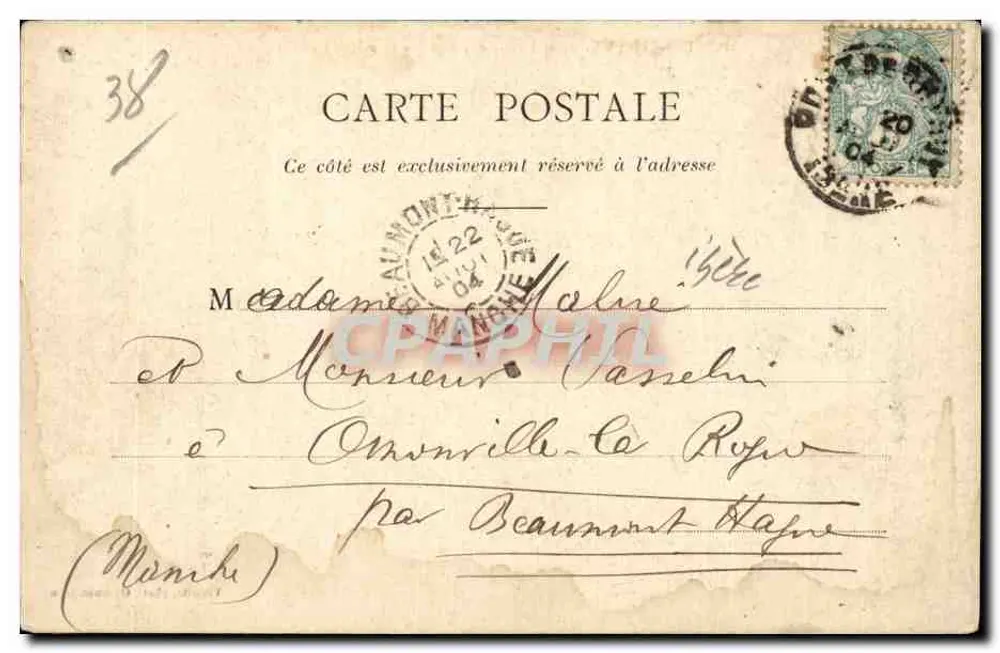 PONT-de-CHERUY — Les bords de la Bourbre et le Moulin Vilette — Vialatte, photo Ornans (Ain) n° 4103 - Rückseite
