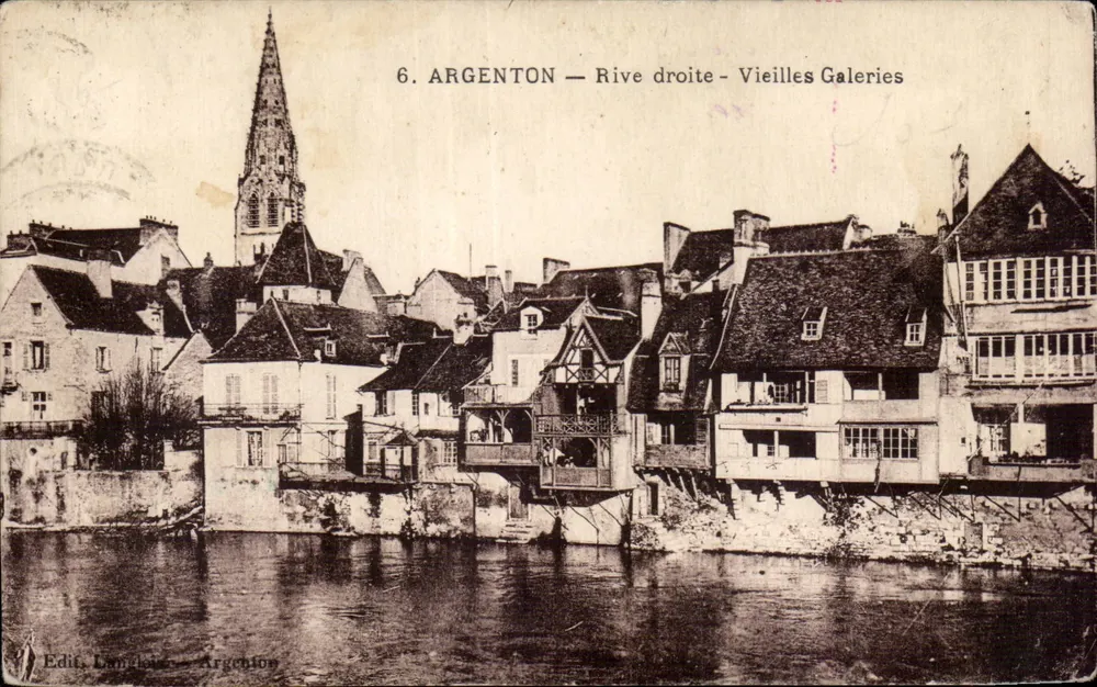 Argenton — Prawy brzeg — Stare Galerie — Wyd. Langletois - Awers