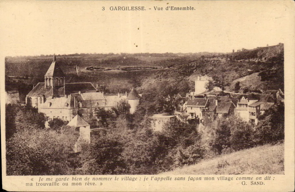 GARGILESSÉ - Vista Geral — G. SAND - Frente
