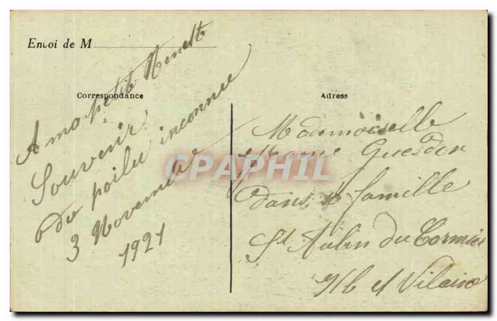 Soldado Anônimo — Arco do Triunfo — J. H. Déposé - Verso
