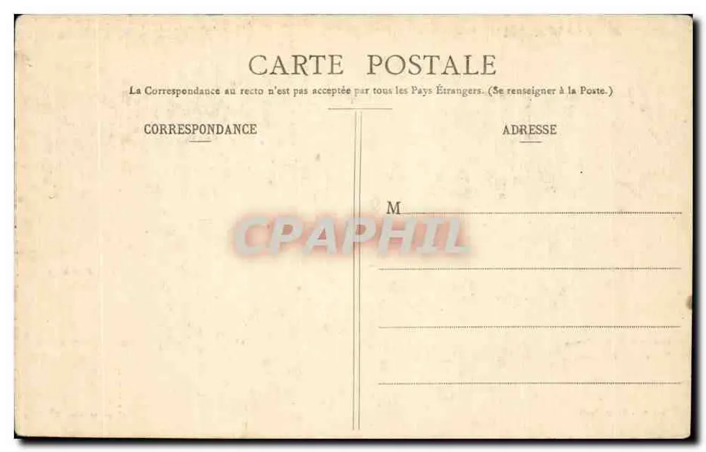 Präsidentschafts-Erinnerungskarte — Herr und Frau Fallières — Foto von P. Boyer, Paris - Rückseite