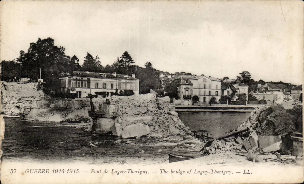 Brücke von Lagny-Thorigny — Krieg 1914-1915 — LL. — N° 57 - Vorderseite