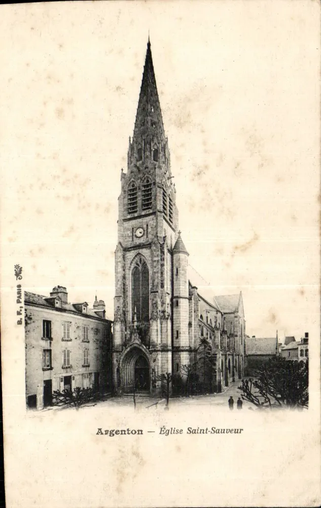 Argenton — Iglesia de San Salvador — B. F., París - Anverso