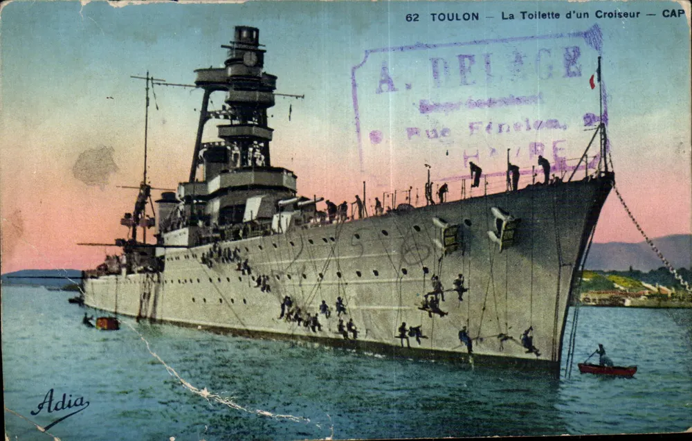 Toulon — Die Dusche eines Kreuzers — Adia - Vorderseite