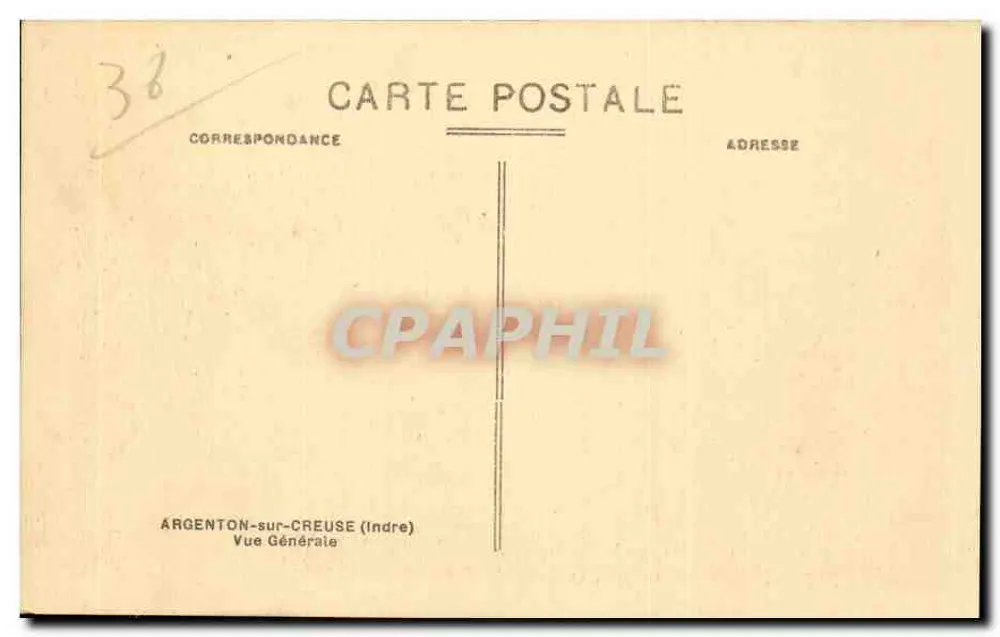 Argenton-sur-Creuse — Vista Geral — Dorange - Verso