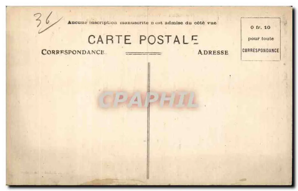 Issoudun — Vista Geral — Edlt. J. Aubert Issoudun - Verso