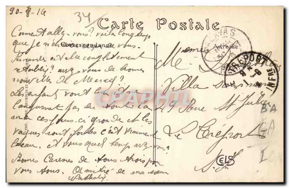 Palavas-les-Flots — A Entrada do Porto — ND. Fot. - Verso