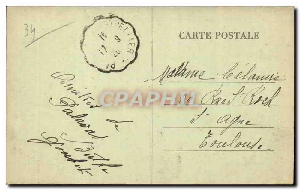 Palavas-les-Flots — As Duas Pontas — Édit. Firmin - Verso