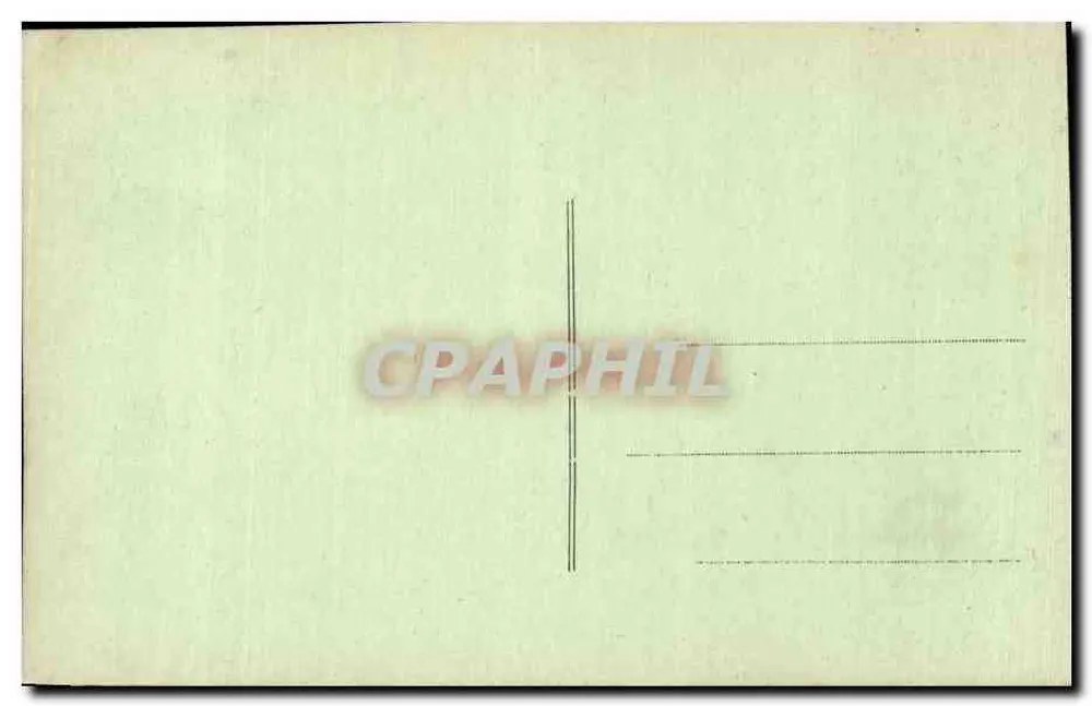 Carta postal antiga — Carta topográfica da região de Souars — sem editor ou número de série visíveis - Verso