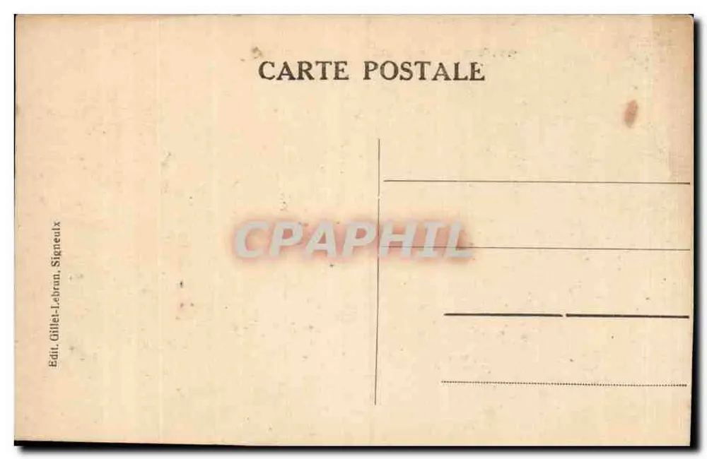 Signeux — Der französische Militärfriedhof — Verlag Gillet-Lebrun, Signeux - Rückseite