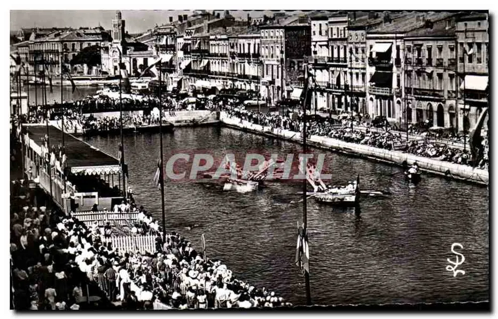 Sete (Hérault) — Stadtzentrum an einem Turniertag — Éditions Schettini - Vorderseite