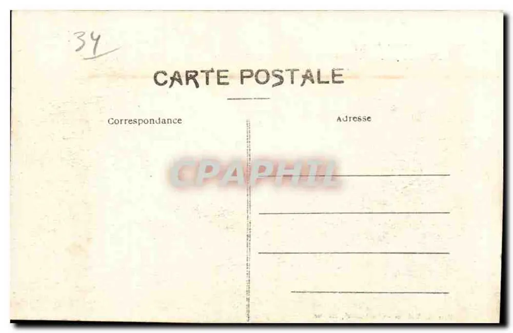 St-Guilhem-le-Désert — Castelo Feudal — Edit. L. Villaret Charbonnel, editor - Verso