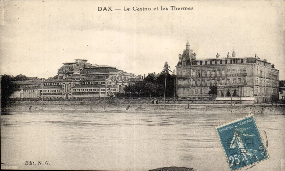 DAX — O Casino e os Termas — Edit. N.G. - Frente