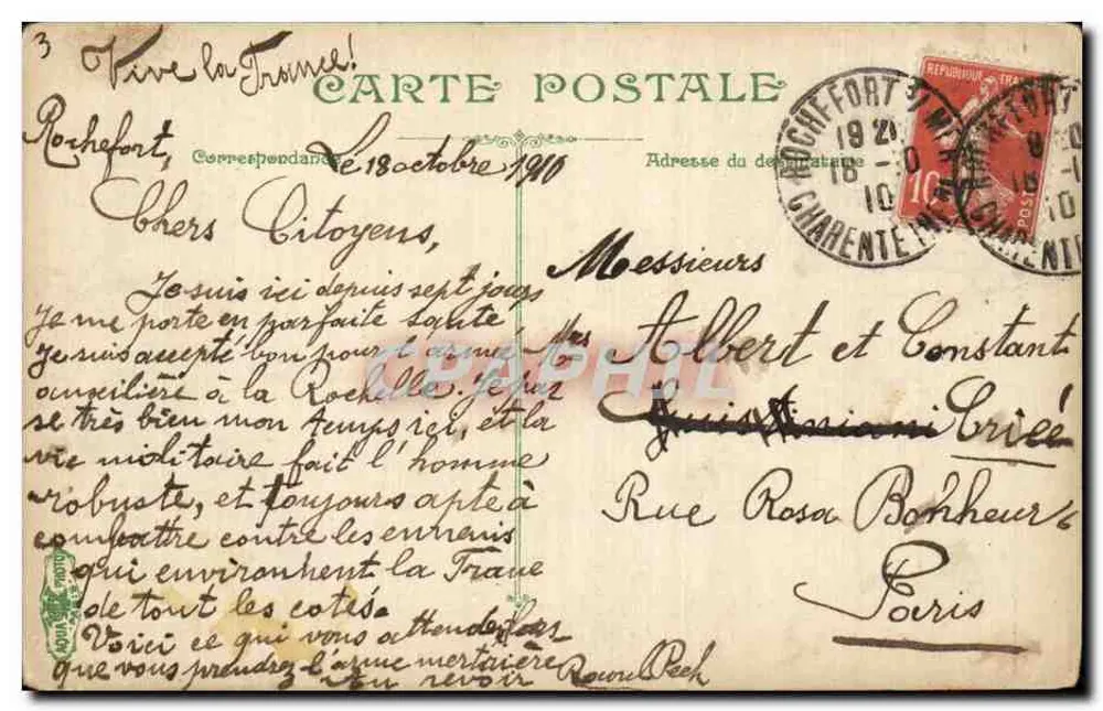 Infanterie. Wandern über eine Mauer — 3591 — L.V. & Cie - Rückseite