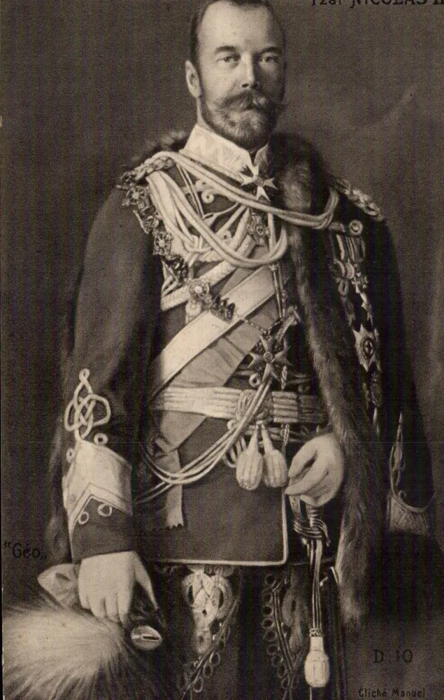 Nikolaus II — Zar von Russland — Cliché Manuel, n° D.10 - Vorderseite