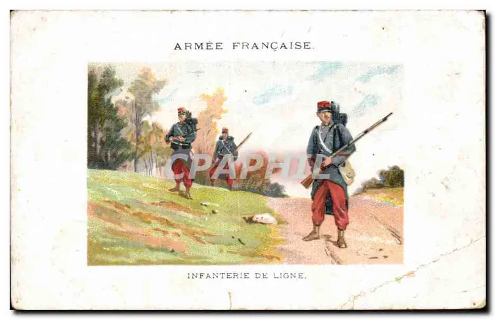 Linieninfanterie — Französische Armee — Verlag unbekannt - Vorderseite