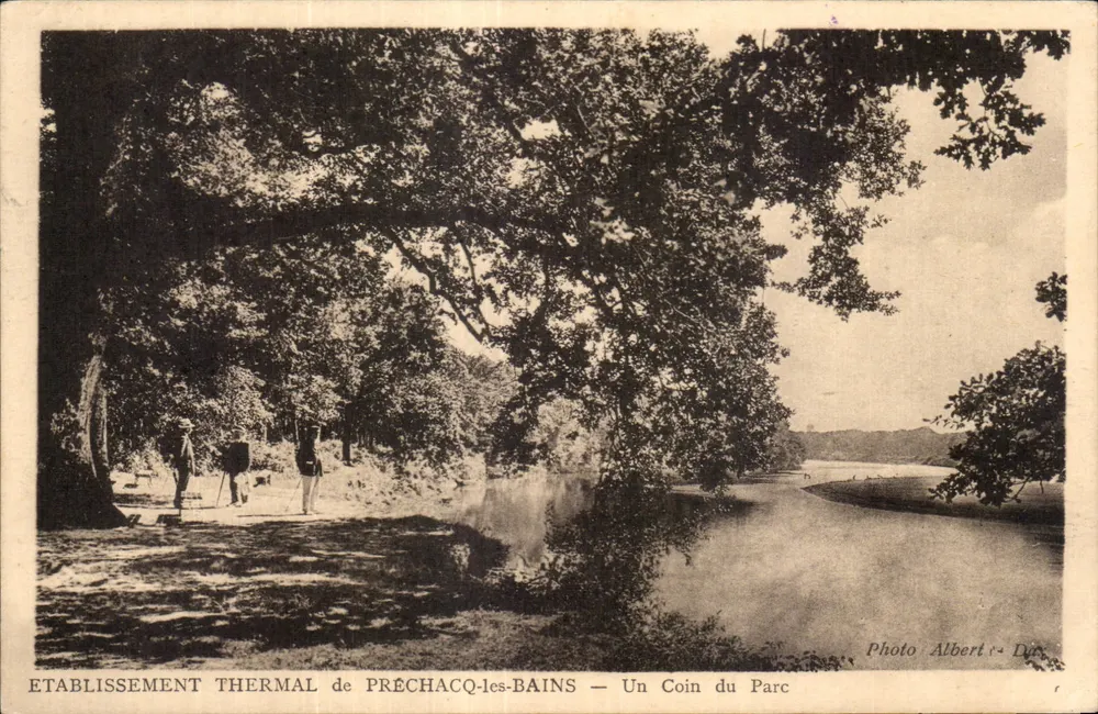 Estabelecimento Termal de Préchacq-les-Bains — Um Canto do Parque — Foto Albert & Dux - Frente