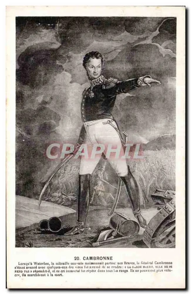 General Cambronne bei Waterloo — 20. CAMBRONNE — P. Chapeau, Verlag, Nantes - Vorderseite