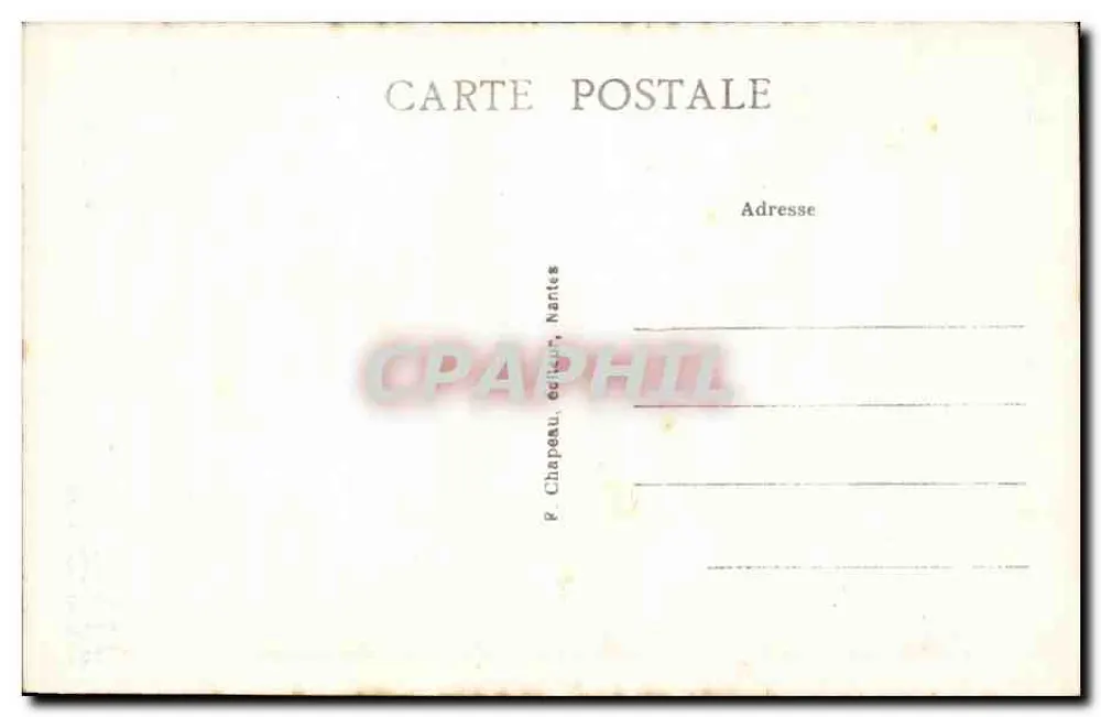 General Cambronne bei Waterloo — 20. CAMBRONNE — P. Chapeau, Verlag, Nantes - Rückseite