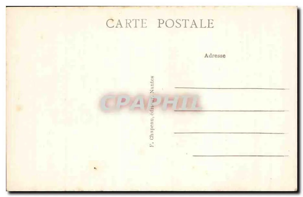 Baronne de Charette — Portrait — F. Chapeau, Verleger, Nantes, Nr. 219 - Rückseite